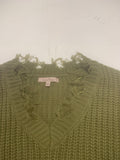 Love Tree Distressed Sweater