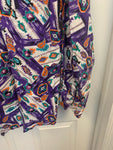 Vintage Wrangler Aztec Patterned Button Down Top