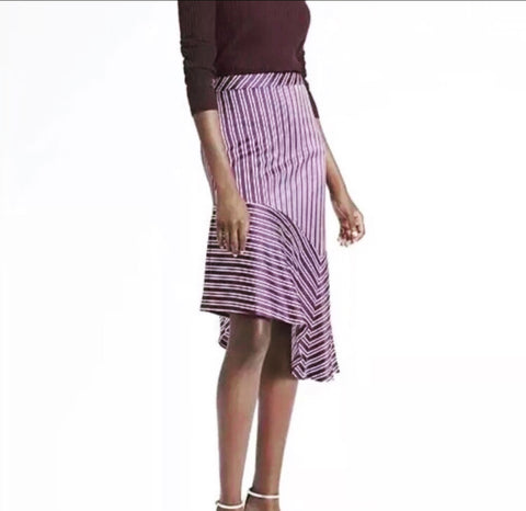 Asymmetrical Satin Skirt
