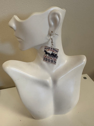 Please Be Patient I'm From The 1900's statement earrings