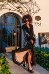 Penny Deluxe Charnelle Sequin Faux Fur Coat