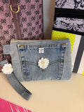 Handmade Upcycled Levi's Jeans Wristlet