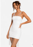 Rhinestone Coverup Mesh Dress