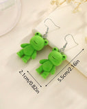 Fuzzy Frog Earrings