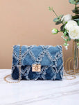 Denim Distressed Handbag