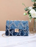 Denim Distressed Handbag