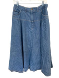Vintage A-Line Denim Skirt