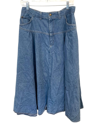 Vintage A-Line Denim Skirt
