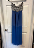 Striped Sleeveless Maxi Dress