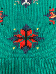 Vintage Snowflake Patterned Sweater