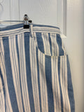 Vintage Striped Denim Shorts