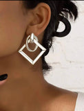 Geometric Statement Earrings