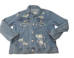 Forever 21 Distressed Denim Jacket-Preowned