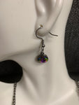 Iridescent Multicolored Gemstones Necklace Set