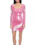 Sequin Embellished Cocktail Dress