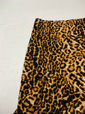 Cheetah Patterned Asymmetrical Hem Skirt