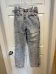 Vintage Acid Wash Cargo Style Jeans