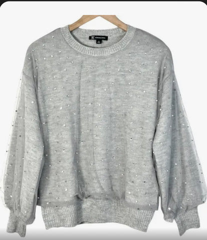 Rhinestone Bling Sweater