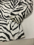 Vintage Zebra Patterned Button Down Jacket