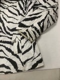 Vintage Zebra Patterned Button Down Jacket