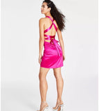 Fuschia Strappy Back Dress