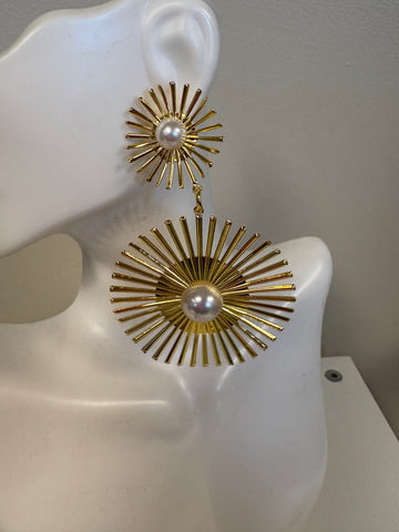 Gold Statement Earrings