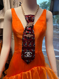 Upcycled Vintage Tie Necklace