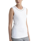 Rhinestone Neckline Tank