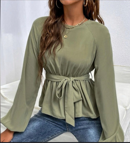 Sage Colored Blouse