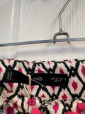 Multicolored Patterned Wide Leg Pants