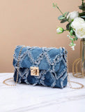 Denim Distressed Handbag