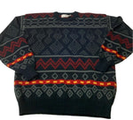 Vintage Multicolored Patterned Sweater