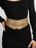 Metallic Gold Statement Belt