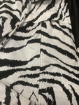 Vintage Zebra Patterned Button Down Jacket