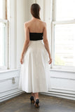 BLISSFUL BREEZE WOVEN MIDI DRESS