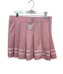 Rose Pink Pleated School Girl Style Skirt