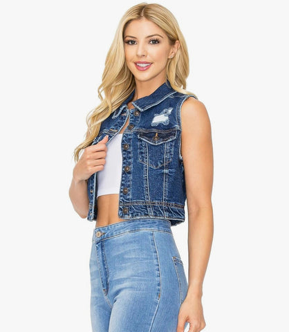 Wax Jeans Denim Vest