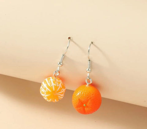Orange Statement Earrings