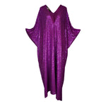 Fuchsia Sequin Caftan Kaftan Dress