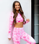 Tie Dye Crop Activewear Top