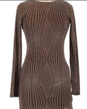Trixxi Brown Bling Dress