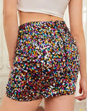 Sequin Embellished Plus Size Skirt