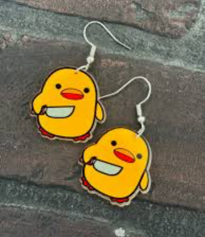 Duck Statement Earrings