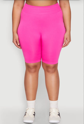 Hot Pink Biker Shorts