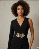Floral Rhinestone Embellished Belts