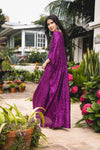 Fuchsia Sequin Caftan Kaftan Dress