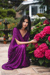 Fuchsia Sequin Caftan Kaftan Dress