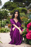 Fuchsia Sequin Caftan Kaftan Dress