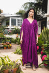 Fuchsia Sequin Caftan Kaftan Dress