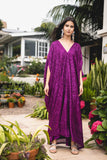 Fuchsia Sequin Caftan Kaftan Dress